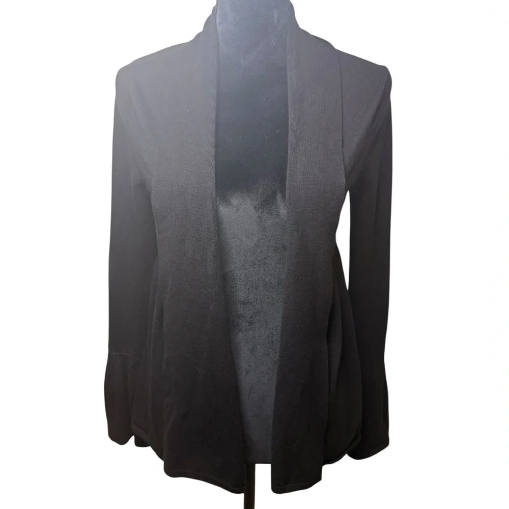 Red Brand | Open Front Cinch Waist Black Cardigan | Sz M